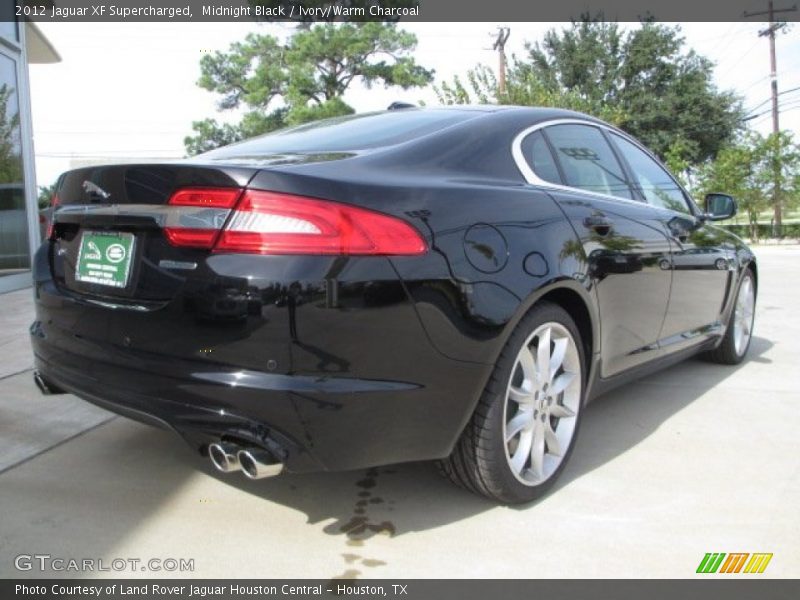 Midnight Black / Ivory/Warm Charcoal 2012 Jaguar XF Supercharged