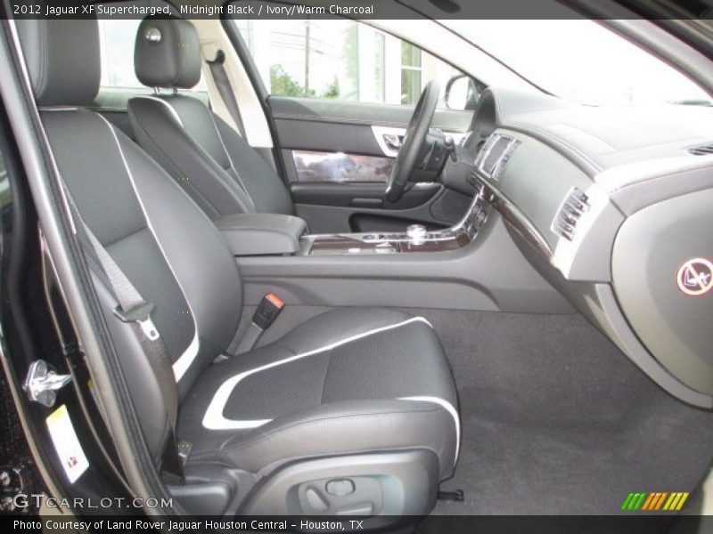 Midnight Black / Ivory/Warm Charcoal 2012 Jaguar XF Supercharged