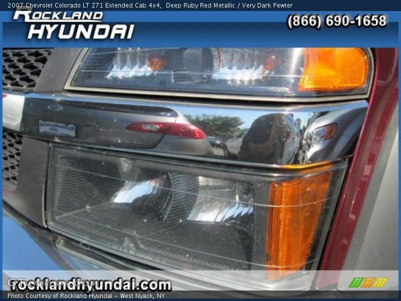 Deep Ruby Red Metallic / Very Dark Pewter 2007 Chevrolet Colorado LT Z71 Extended Cab 4x4