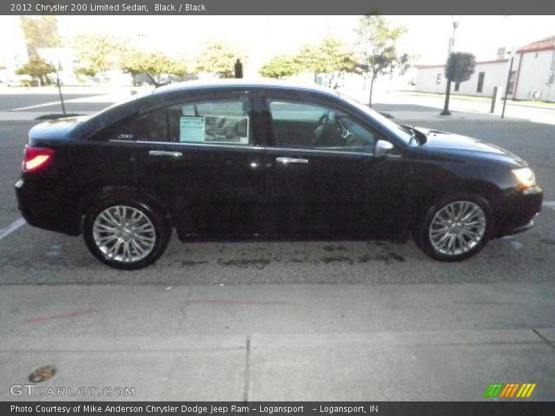Black / Black 2012 Chrysler 200 Limited Sedan