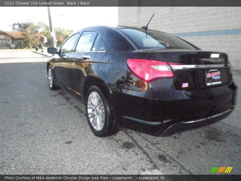 Black / Black 2012 Chrysler 200 Limited Sedan