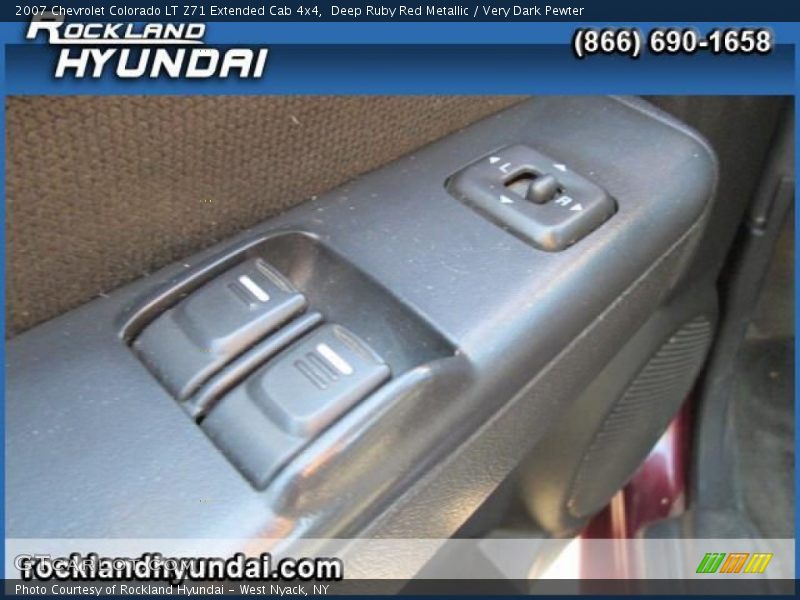 Deep Ruby Red Metallic / Very Dark Pewter 2007 Chevrolet Colorado LT Z71 Extended Cab 4x4