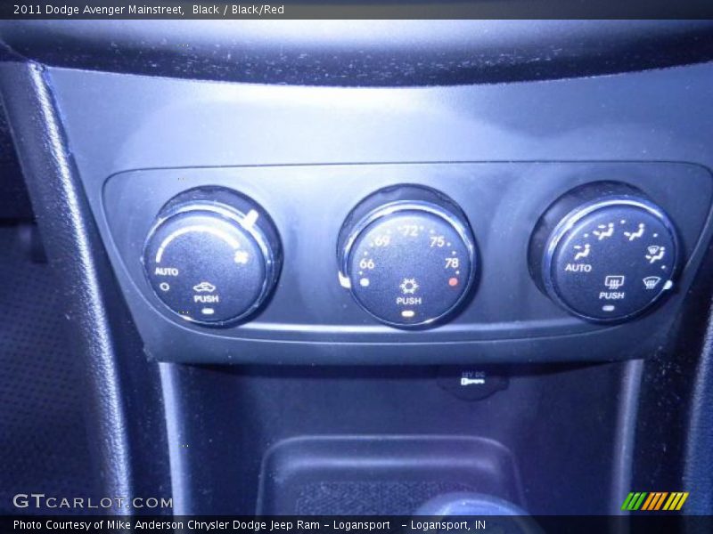 Black / Black/Red 2011 Dodge Avenger Mainstreet