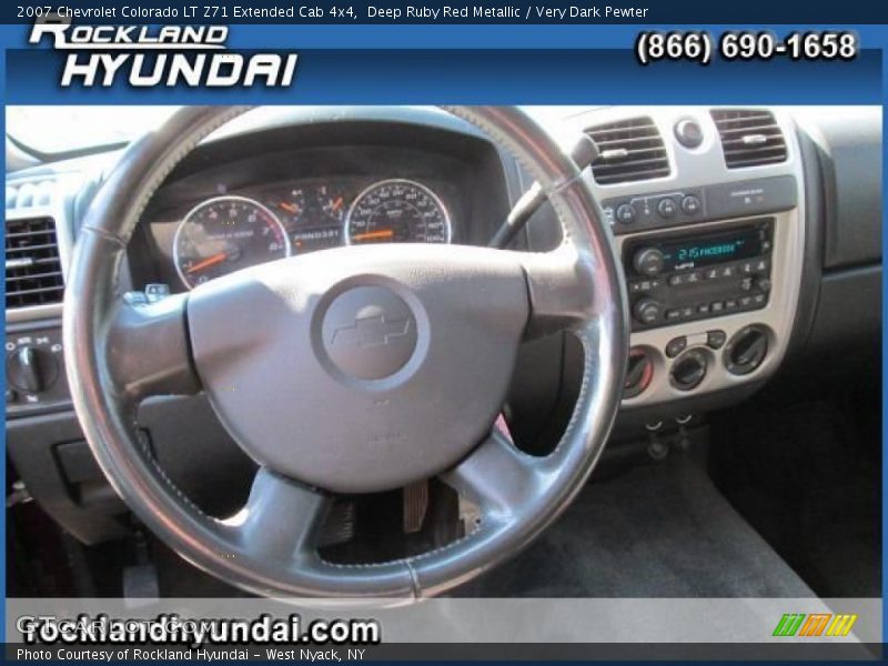 Deep Ruby Red Metallic / Very Dark Pewter 2007 Chevrolet Colorado LT Z71 Extended Cab 4x4