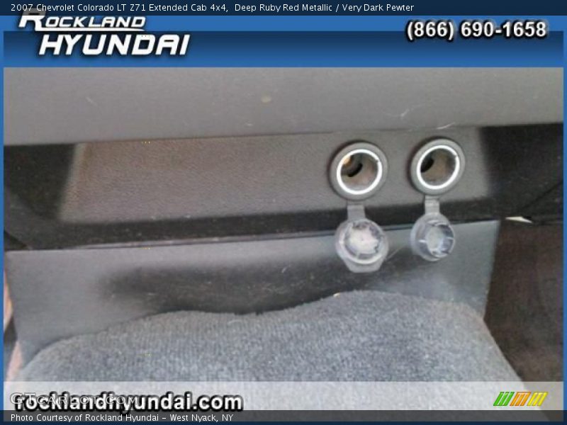 Deep Ruby Red Metallic / Very Dark Pewter 2007 Chevrolet Colorado LT Z71 Extended Cab 4x4