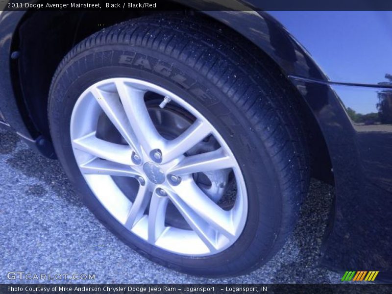 Black / Black/Red 2011 Dodge Avenger Mainstreet