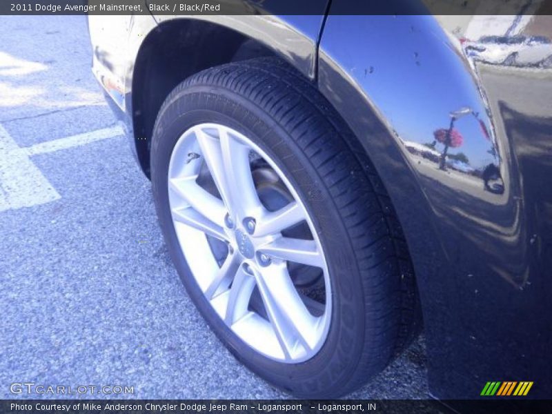 Black / Black/Red 2011 Dodge Avenger Mainstreet