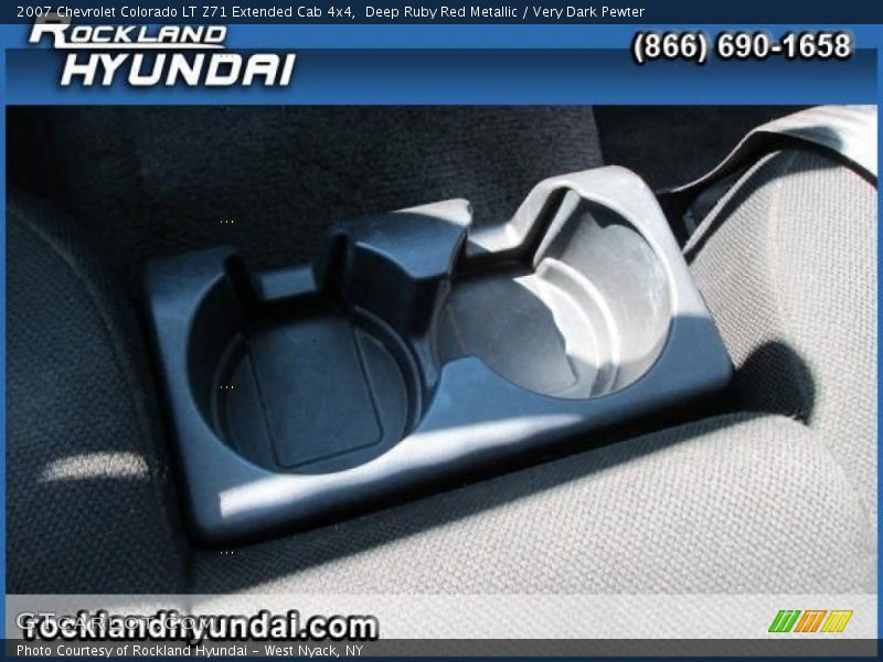 Deep Ruby Red Metallic / Very Dark Pewter 2007 Chevrolet Colorado LT Z71 Extended Cab 4x4