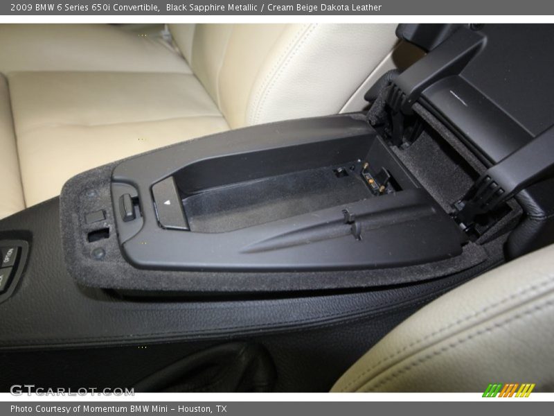 Black Sapphire Metallic / Cream Beige Dakota Leather 2009 BMW 6 Series 650i Convertible