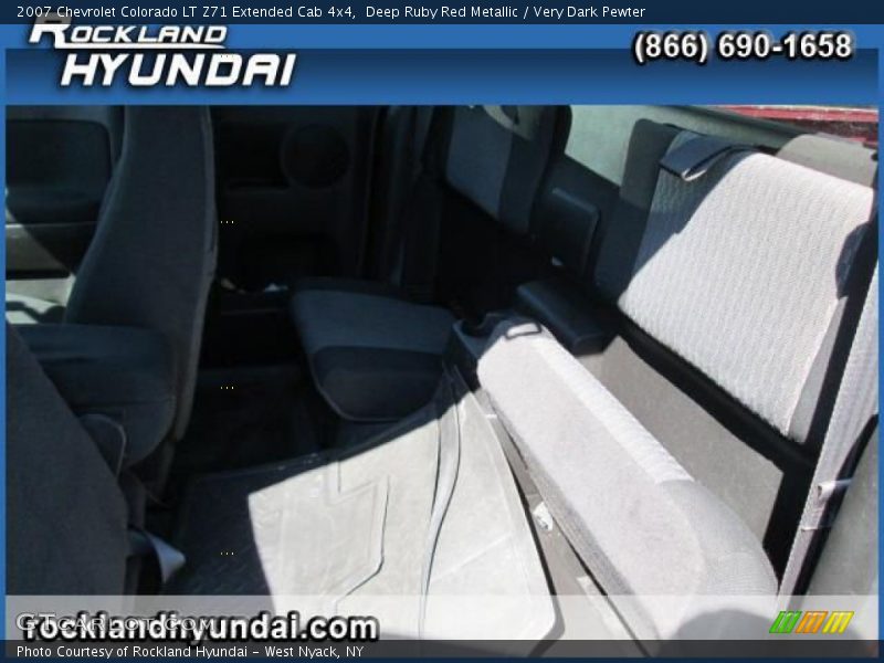 Deep Ruby Red Metallic / Very Dark Pewter 2007 Chevrolet Colorado LT Z71 Extended Cab 4x4