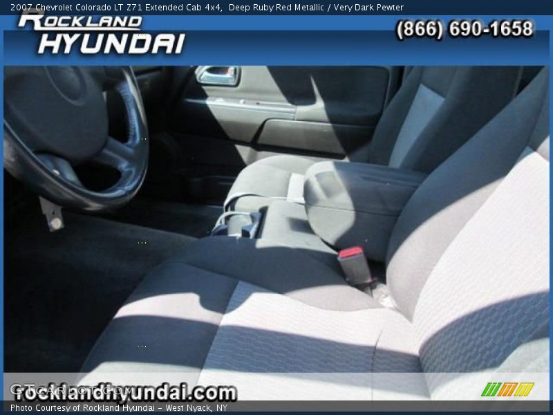 Deep Ruby Red Metallic / Very Dark Pewter 2007 Chevrolet Colorado LT Z71 Extended Cab 4x4