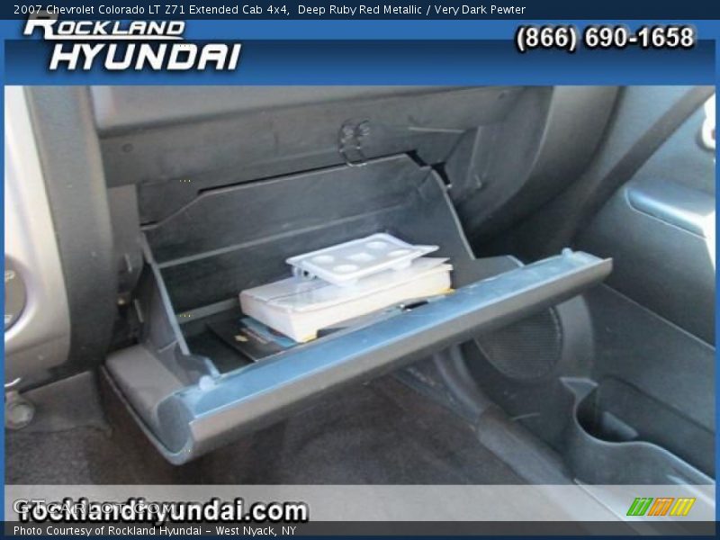 Deep Ruby Red Metallic / Very Dark Pewter 2007 Chevrolet Colorado LT Z71 Extended Cab 4x4