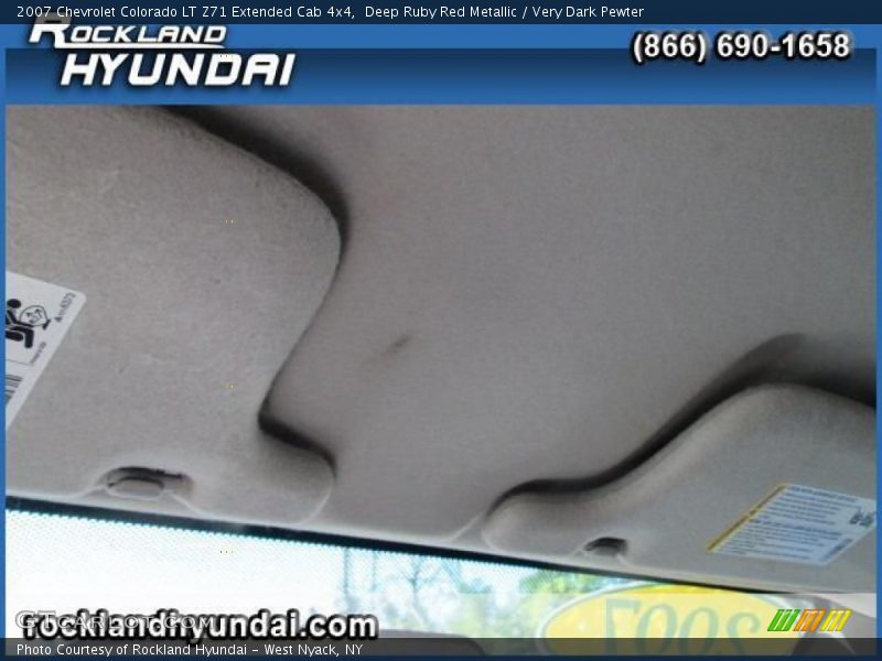 Deep Ruby Red Metallic / Very Dark Pewter 2007 Chevrolet Colorado LT Z71 Extended Cab 4x4