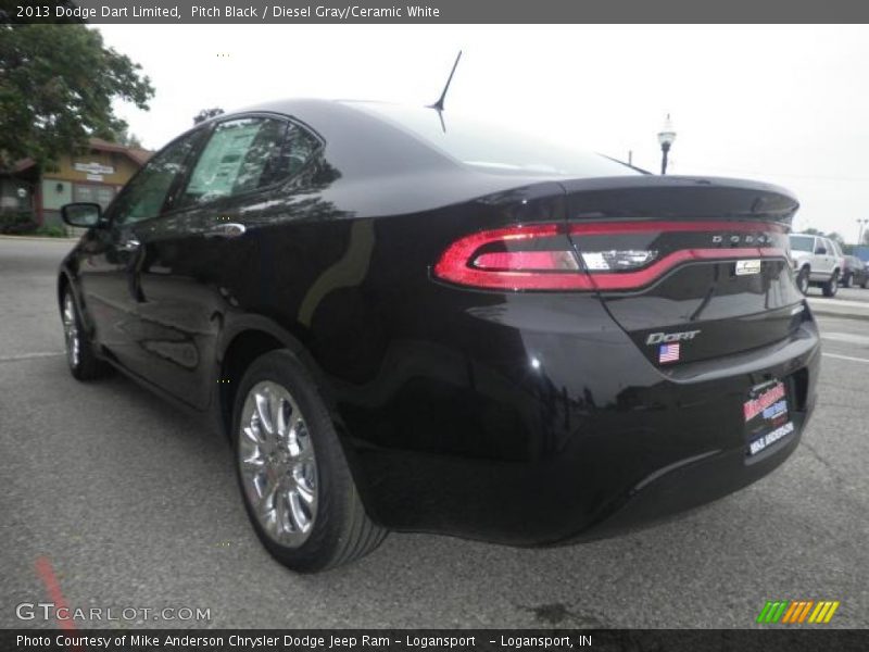 Pitch Black / Diesel Gray/Ceramic White 2013 Dodge Dart Limited