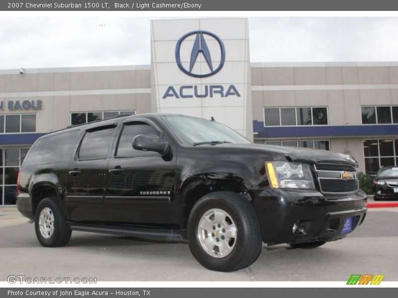 Black / Light Cashmere/Ebony 2007 Chevrolet Suburban 1500 LT