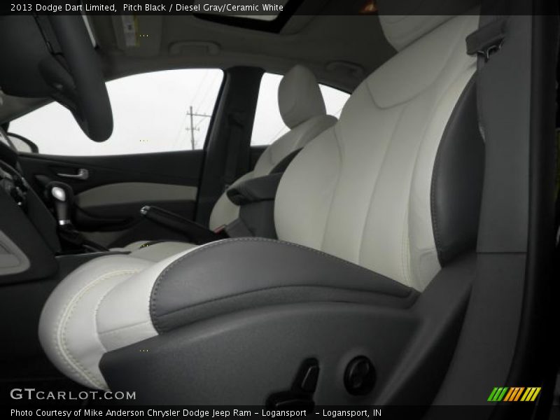 Front Seat of 2013 Dart Limited