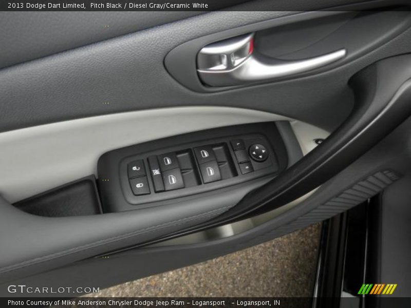 Pitch Black / Diesel Gray/Ceramic White 2013 Dodge Dart Limited