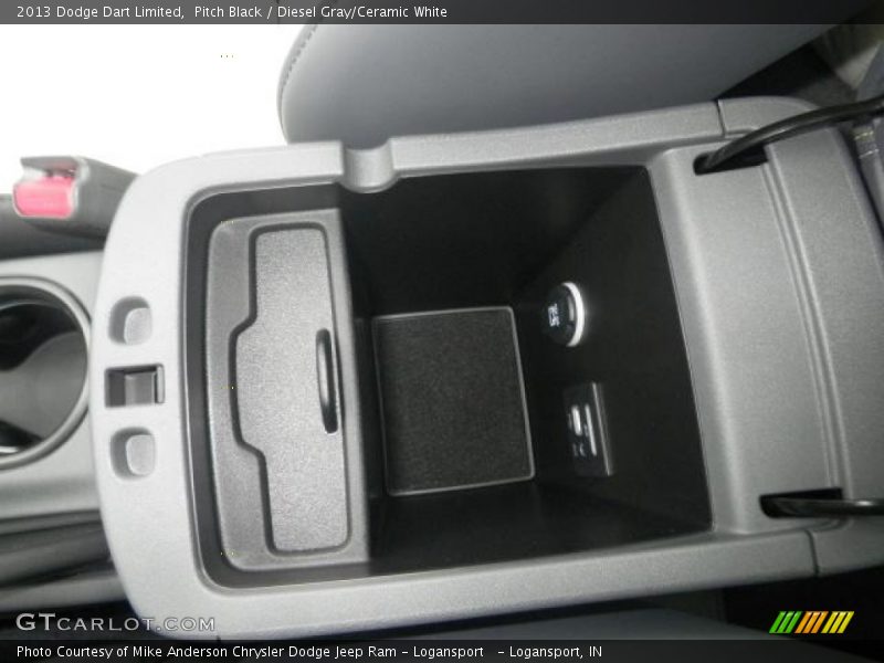 Pitch Black / Diesel Gray/Ceramic White 2013 Dodge Dart Limited