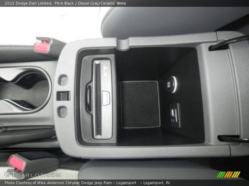 Pitch Black / Diesel Gray/Ceramic White 2013 Dodge Dart Limited
