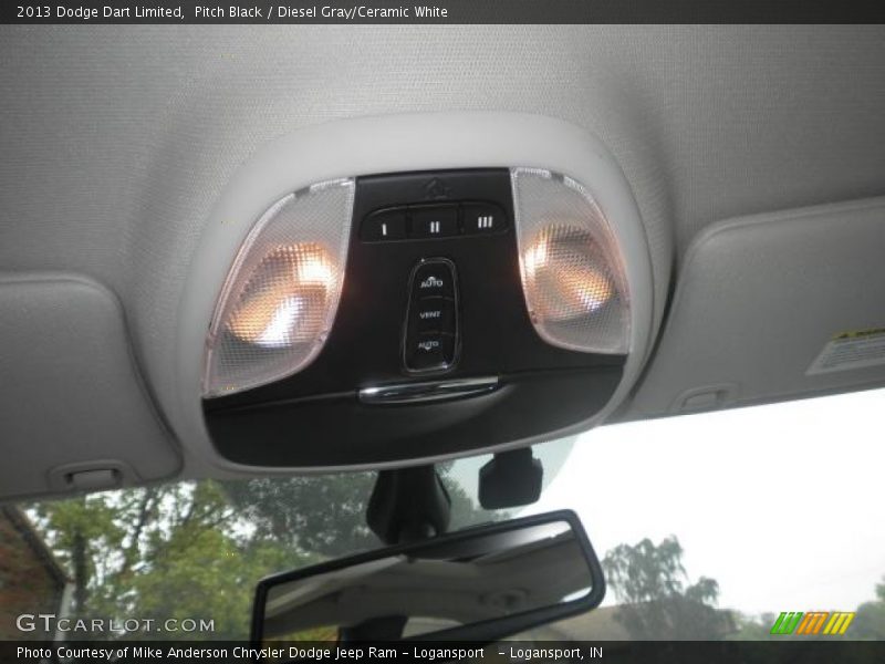 Pitch Black / Diesel Gray/Ceramic White 2013 Dodge Dart Limited