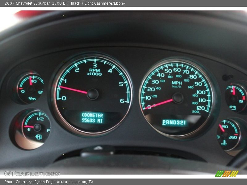 Black / Light Cashmere/Ebony 2007 Chevrolet Suburban 1500 LT