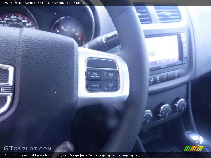 Blue Streak Pearl / Black 2013 Dodge Avenger SXT
