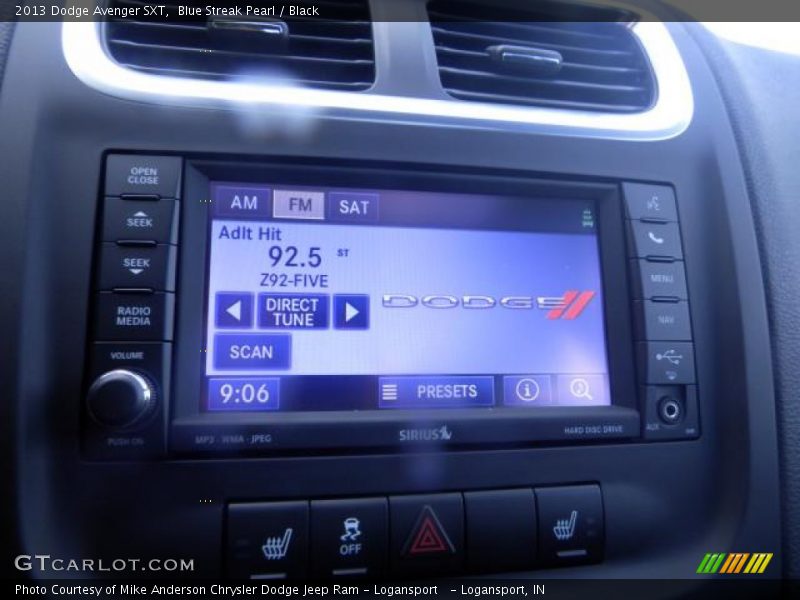 Blue Streak Pearl / Black 2013 Dodge Avenger SXT