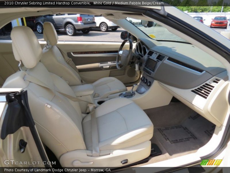 White Gold / Medium Pebble Beige/Cream 2010 Chrysler Sebring Limited Hardtop Convertible