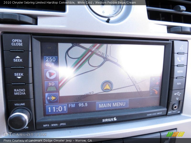 Navigation of 2010 Sebring Limited Hardtop Convertible