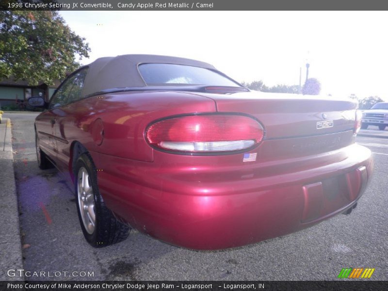 Candy Apple Red Metallic / Camel 1998 Chrysler Sebring JX Convertible