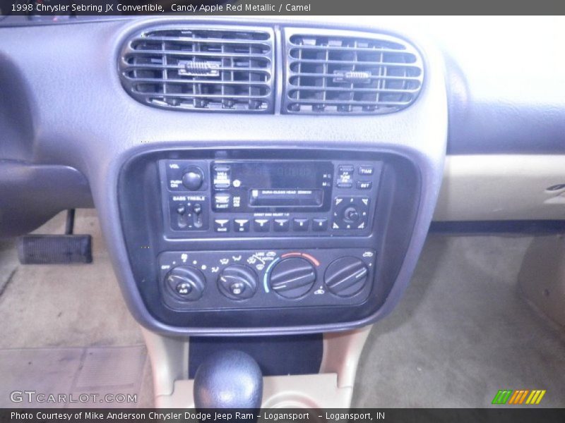Candy Apple Red Metallic / Camel 1998 Chrysler Sebring JX Convertible