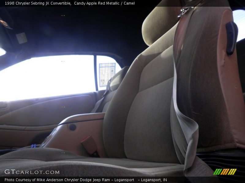 Candy Apple Red Metallic / Camel 1998 Chrysler Sebring JX Convertible