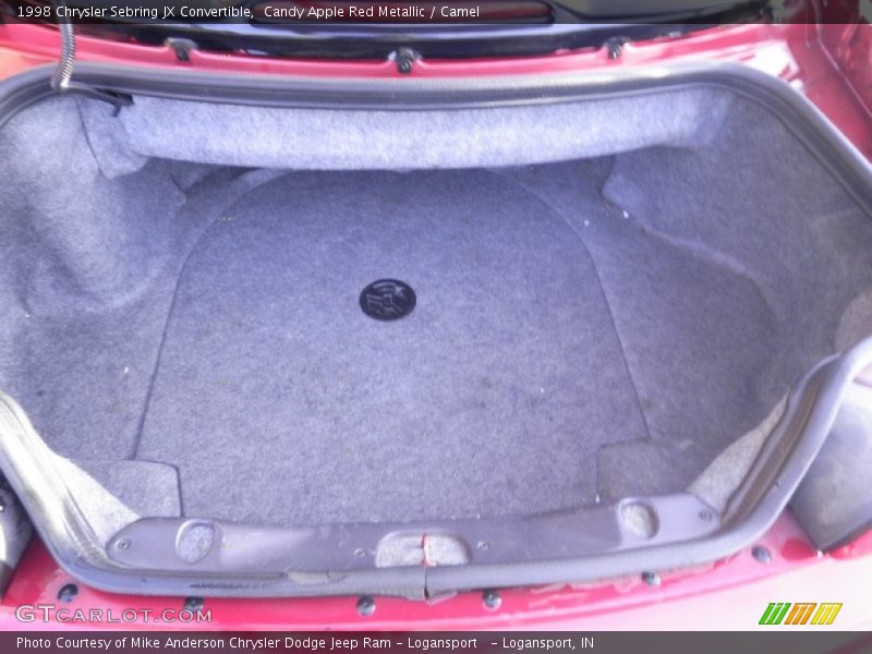 Candy Apple Red Metallic / Camel 1998 Chrysler Sebring JX Convertible