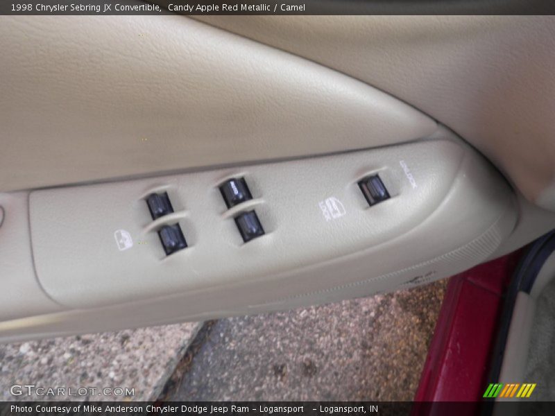 Candy Apple Red Metallic / Camel 1998 Chrysler Sebring JX Convertible