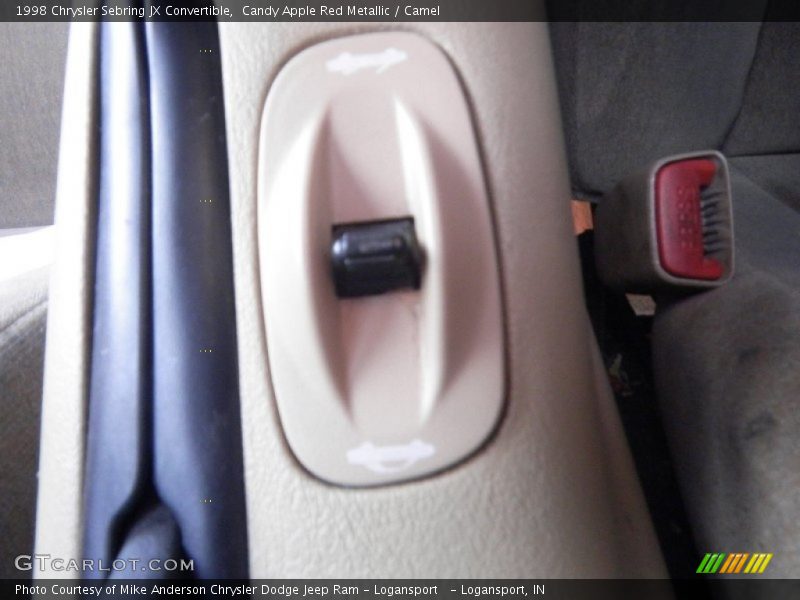 Candy Apple Red Metallic / Camel 1998 Chrysler Sebring JX Convertible