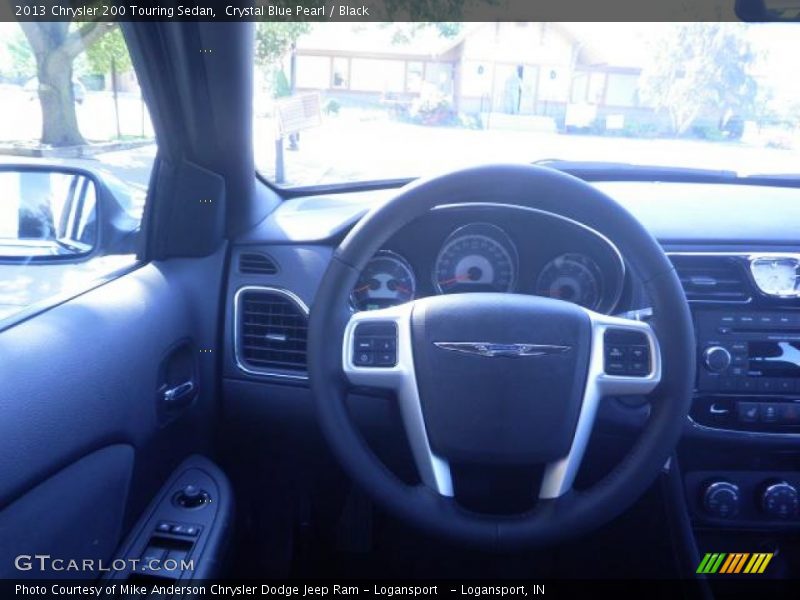 Crystal Blue Pearl / Black 2013 Chrysler 200 Touring Sedan