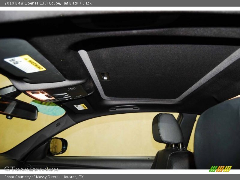 Jet Black / Black 2010 BMW 1 Series 135i Coupe