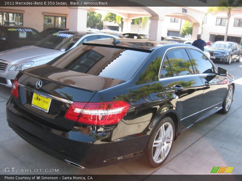 Black / Almond/Black 2011 Mercedes-Benz E 350 Sedan
