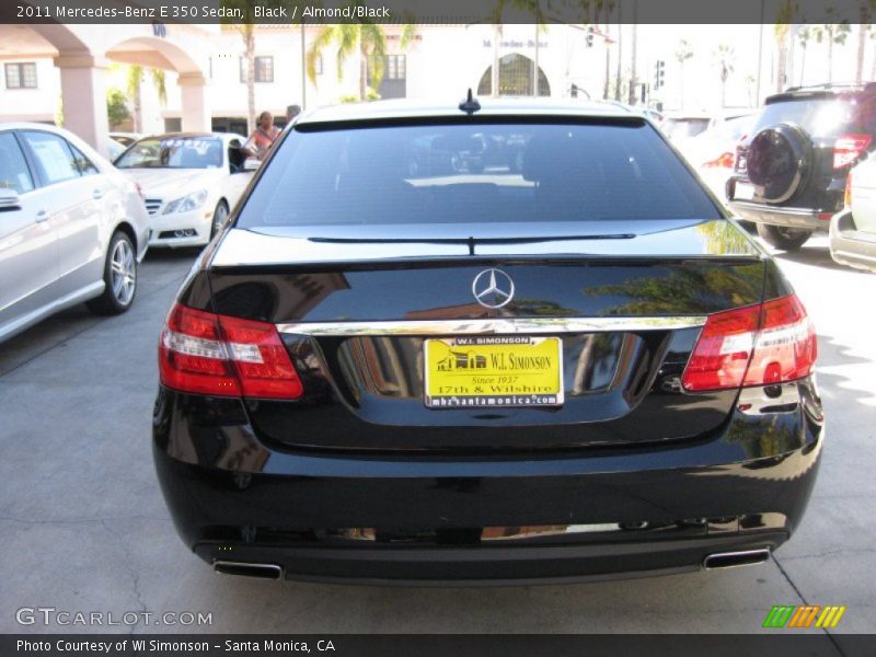 Black / Almond/Black 2011 Mercedes-Benz E 350 Sedan