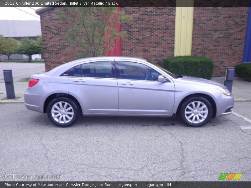 Billet Silver Metallic / Black 2013 Chrysler 200 Limited Sedan