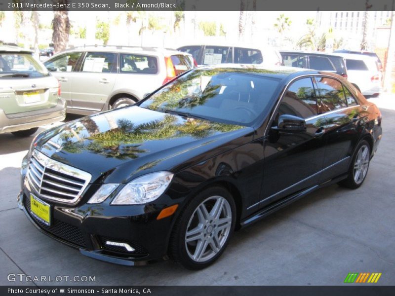 Black / Almond/Black 2011 Mercedes-Benz E 350 Sedan