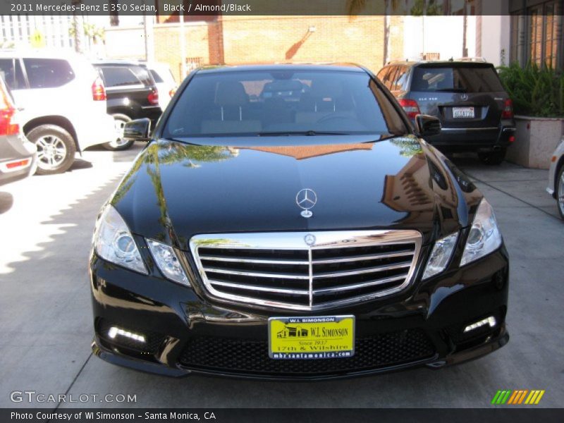 Black / Almond/Black 2011 Mercedes-Benz E 350 Sedan