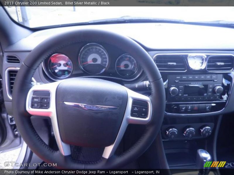 Billet Silver Metallic / Black 2013 Chrysler 200 Limited Sedan