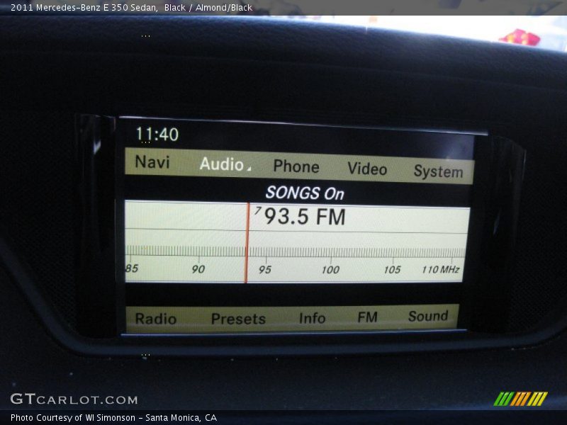 Black / Almond/Black 2011 Mercedes-Benz E 350 Sedan