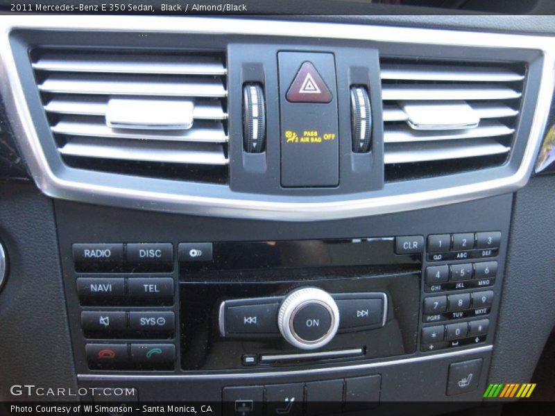 Black / Almond/Black 2011 Mercedes-Benz E 350 Sedan
