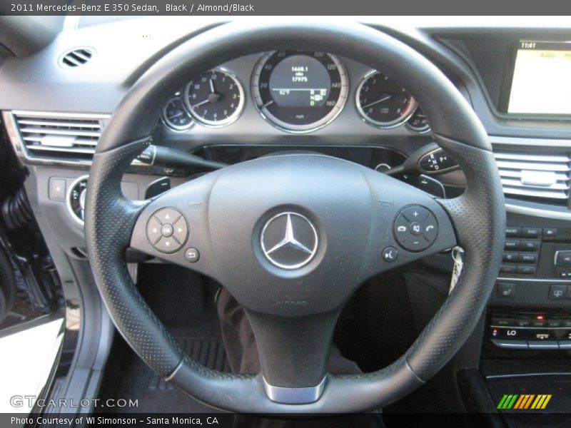 Black / Almond/Black 2011 Mercedes-Benz E 350 Sedan