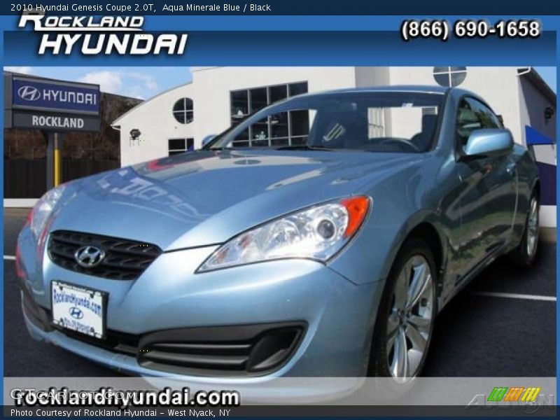 Aqua Minerale Blue / Black 2010 Hyundai Genesis Coupe 2.0T