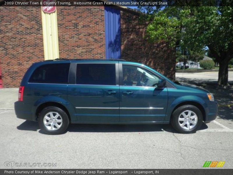 Melbourne Green Pearl / Medium Slate Gray/Light Shale 2009 Chrysler Town & Country Touring