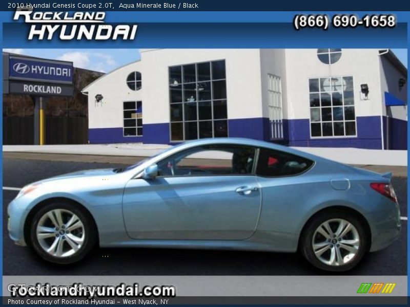 Aqua Minerale Blue / Black 2010 Hyundai Genesis Coupe 2.0T
