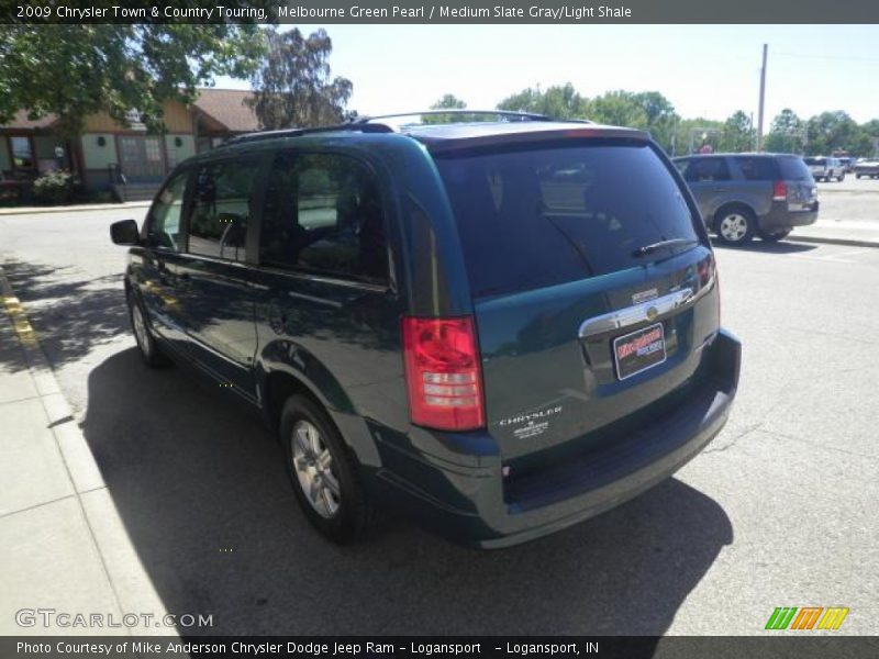 Melbourne Green Pearl / Medium Slate Gray/Light Shale 2009 Chrysler Town & Country Touring